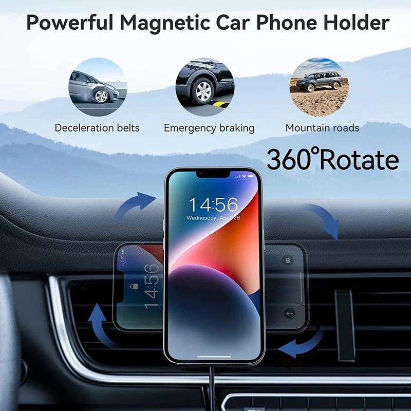 Автомобильное магнитное беспро – обзор и цена Wireless Car Charger Mount Fast Charging
