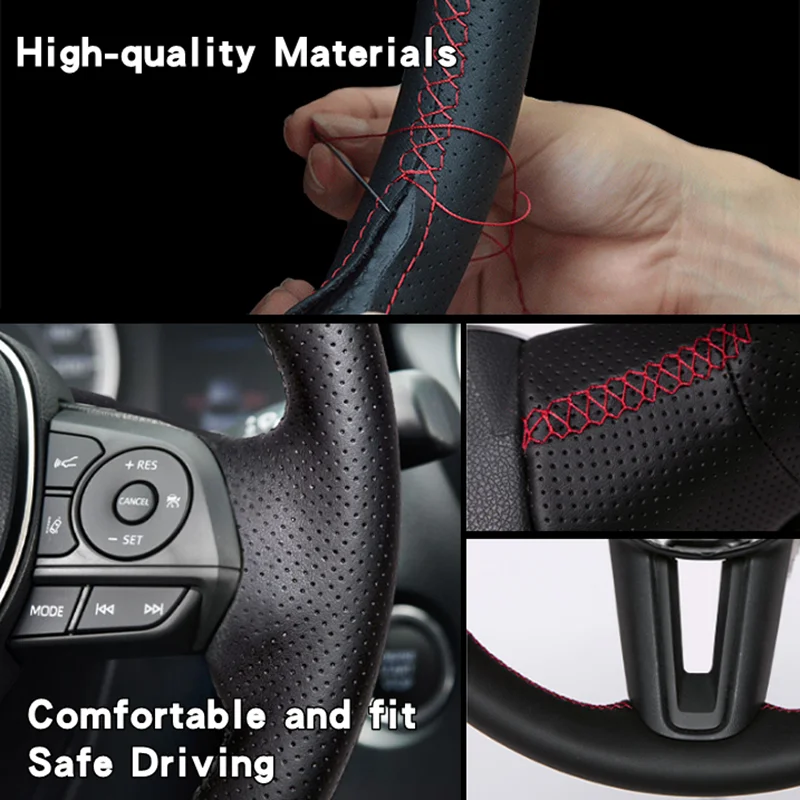 Для Alfa Romeo Giulia Stelvio  – обзор и цена Car Steering Wheel Cover Anti Slip Breathable