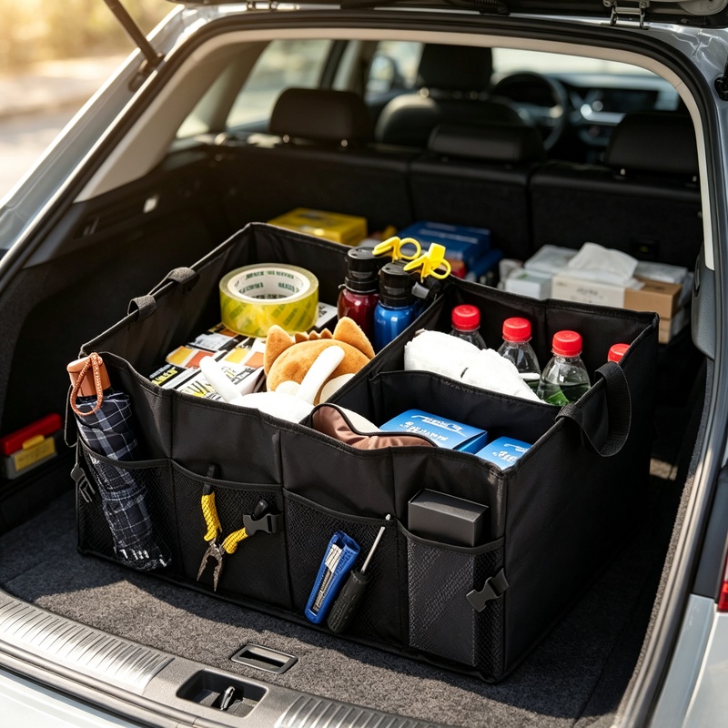 Складной вместительный ящик дл – обзор и цена Car Trunk Organizer Foldable Storage Box