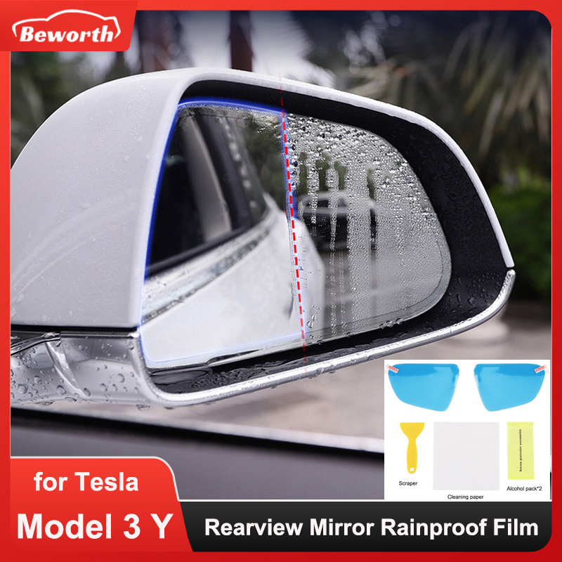 2 шт. непромокаемая пленка для – обзор и цена Anti Glare Car Rearview Mirror Film